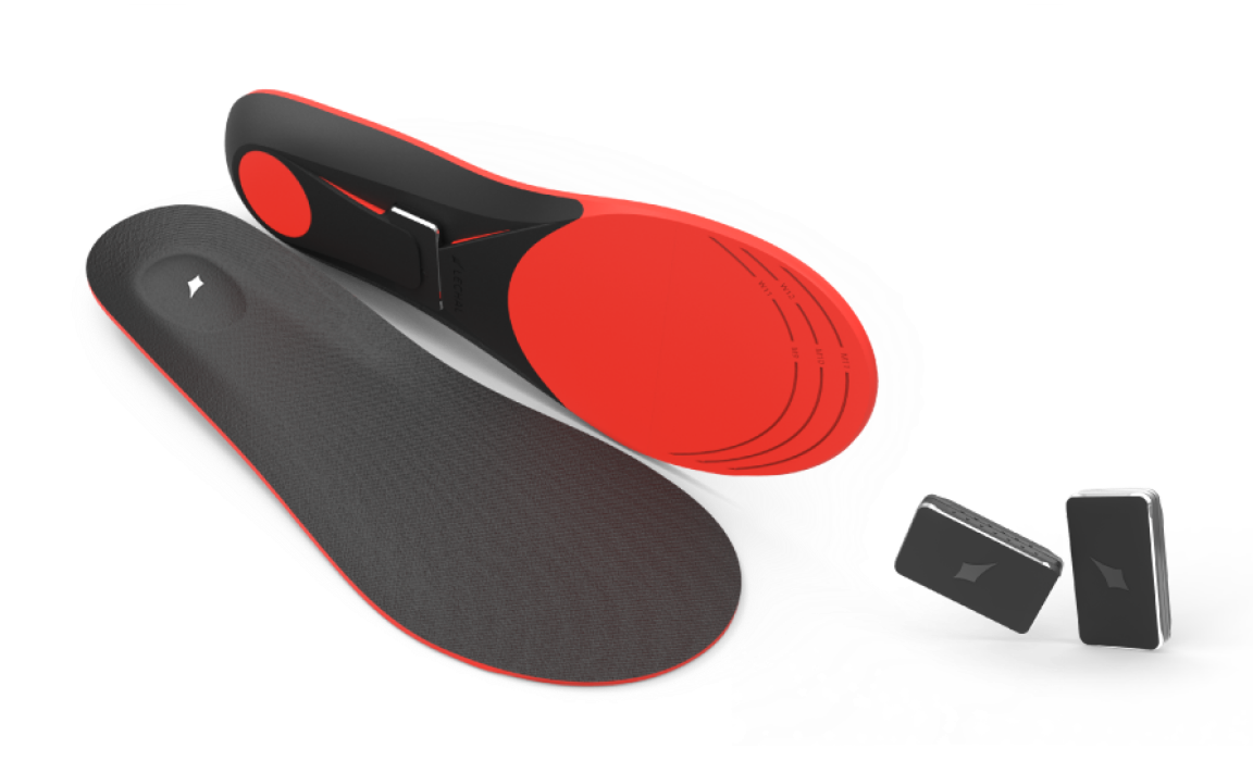 Haptic pods embedded in shoe insoles