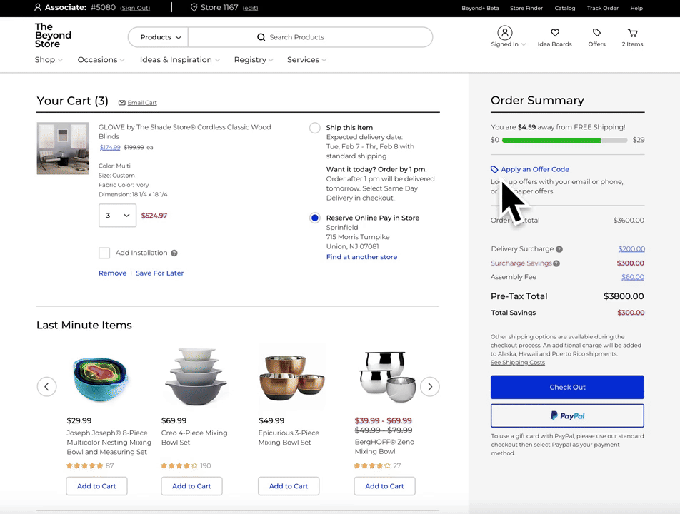 Applying customer coupons from order review